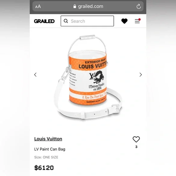 RARE NWOT LOUIS VUITTON PAINT CAN LEATHER BAG - Picture 8 of 9